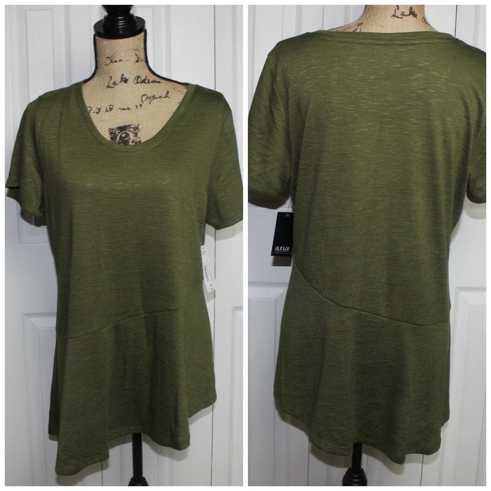 ANA green long tee shirt NWT